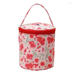 Storage Bags Knitting Tote Bag Portable For Crochet Organisation Craft Accessories Woollen Yarn Ball Needle Button