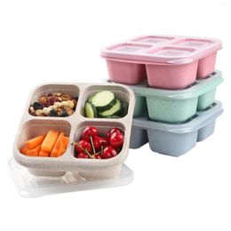 Storage Bottles 1pc Candy And Dried Fruit Lunch Snack Box 4-compartment Dry Potato Chip Chocolate Pickle