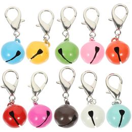 Dog Collars 10 Pcs Pet Collar Bell Kitten Puppy Bells Delicate Multi-function DIY Hanging