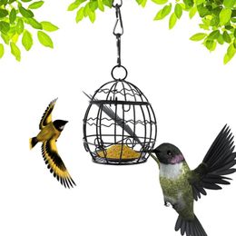 Other Bird Supplies Attractive Garden Decorations Hanging Feeder Attract Birds Durable Metal Easy To Use Fine Mesh Bottom