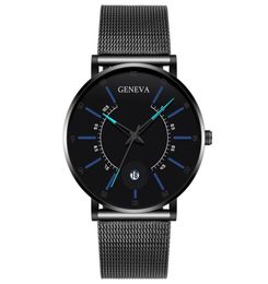 Дизайнеры модельеры yolako watches for Man Geneva Business Roman Calendar Calendar Mesh State Watch Men Quartz Производитель нарушителя наручных часов 4380367