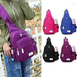 Bag Large Capacity Chest Casual Crossbody Women Travel Anti Theft Pack Sling Messenger Shoulder With Earphone Hole