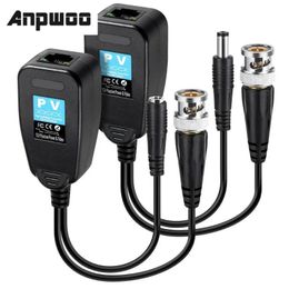 ANPWOO 1CH Passive Balun RJ45 CCTV Balun Video Balun Transceiver Supply Power For HDCVI HDTVI AHD Analogue High Definition Camera