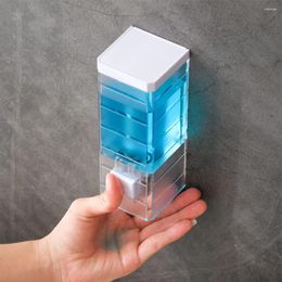 Liquid Soap Dispenser 250ml Wall Mount Manual Mounted For Bathroom Kitchen El Shampoo Container Plastic