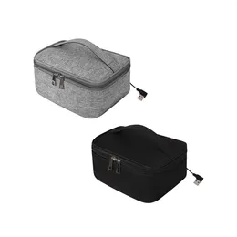 Dinnerware USB Heated Lunch Boxes Bag Container Oxford Cloth Portable Convenient Warmer Insulation For Camping Car Picnic