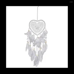 Strings Heart Boho Dream Catcher With LED Light Heart-Shaped Pendant Style Decoration For Girls Gifts