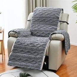 Chair Covers Rushed Recliner Cover Thicken Jacquard Washable Blankets Sofa Towel Pets Dog Seat Pad Furniture