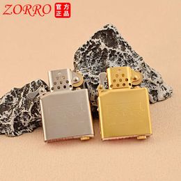 New ZORRO Second Generation Pill Movement Kerosene Lighter 20 Windproof Hole Grinding Wheel Upgrade Anti Slip Pill Lighter