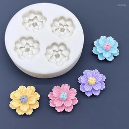 Baking Moulds Flower Daisy Silicone Sugarcraft Mould Resin Tools Cupcake Mould Fondant Cake Decorating