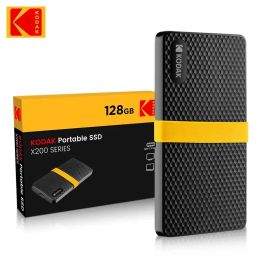 Drives Original Kodak X200 Type C Usb3.1 Disco Duro Externo 1tb 512gb 256gb External Solid State Drives for Laptop Book Tv