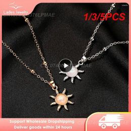 Chains 1/3/5PCS Pendants Pearl Necklace Long Trendy Temperament Multilayer Sweater Clavicle Chain Women Luxury Jewelry Gift