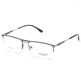 Sunglasses Frames Classic Simple Half Rim Rectangle Spectacle Frame With Spring Hinge For Men Women 5078