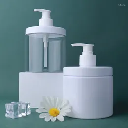 Storage Bottles 300/500ml Lotion Pump Shampoo Dispensers Bathroom Portable Soap Plastic Bottle