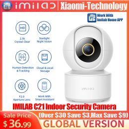 Cameras IMILAB C21 Home Security Camera WiFi 2.5K HD IP Indoors Baby Cam 360°Vedio Surveillance CCTV Night Vision Webcam Work With Alexa