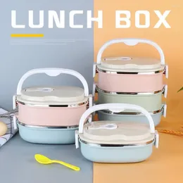 Dinnerware BPA Free 1 Set Useful Cold And Storage Container Stainless Steel Lunch Box 1/2/3 Layer Outdoor Supplies