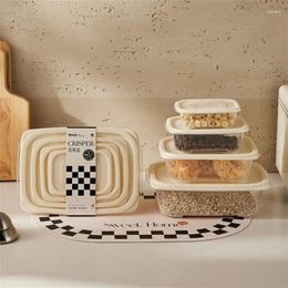 Storage Bottles Fresh-keeping Box Color Easy To Open Lid Corner Microwave And Refrigerate Cream Wind Fresh With Lock Style