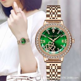 Sailang Ling Cut Glass Sky Star Women's Simple Fashion Gift Rose Gold Inlaid English Watch