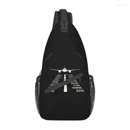 Backpack Casual Phonetic Alphabet Pilot Aeroplane Crossbody Sling Aviation Plane Fighter Shoulder Chest Bags For Travel Cycling