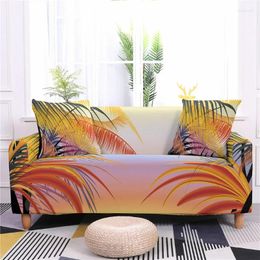 Chair Covers Living Room/Sofa Corner Sofa Cover Elastic Slipcover Floral Plant Home Decoration 1/2/3/4 Seater