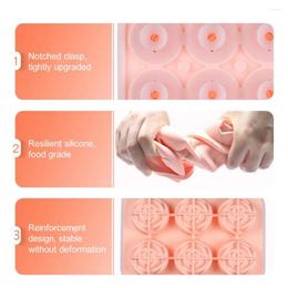 Baking Moulds Easy Demold Ice Mould Food-grade Silicone Rose Tray Compartment Box Mould For Drinks Chocolate Whisky 6