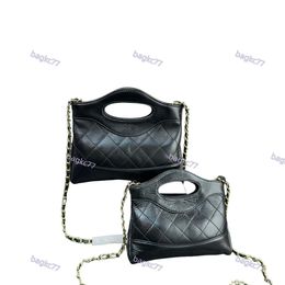 2024 31 bag Two sizes Designer Women Shoulder Bag Leather Diamond Gold Hardware Metal Semi-Circle Handle Luxury Handbag Matelasse Chain Crossbody Bag Makeup Bags