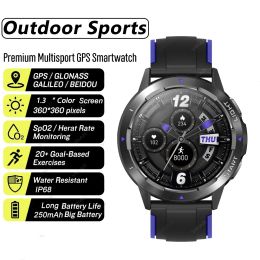 Watches VWAR 2022 Sports Smart Watch Men GPS Position Compass Blood Oxygen IP68 Waterproof Tactical Smartwatch for Samsung iPhone Phone