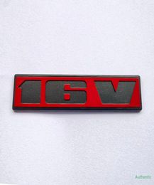 Original Car Accessories 2 PCS Red Color Rabbit GT Scirocco 16V Badge Golf Emblem1488614