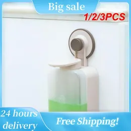 Liquid Soap Dispenser 1/2/3PCS Bathroom Suction Cup Plastic Press Portable Wall-mounted Hand Bottle Punch-free Bath Supplies