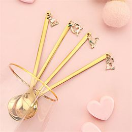 Coffee Scoops Stainless Steel Spoons Cutlery Decorative For Tea Sugar Stirring Spoon Kitten Dessert Drink Mixing