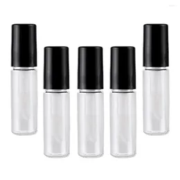 Storage Bottles PETG 5pcs 2ml Transparent Clear Glaze Tube Bottle Containers For Samples Makeup