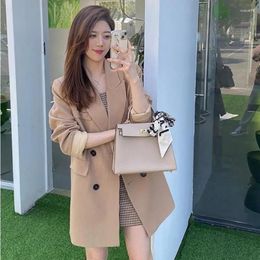 Two Piece Dress Outfit Mini Office Womens Short 2 Sets Khaki Long Sleeve Suit With Skirt And Blazer Set For Women Summer 2024 Jacket