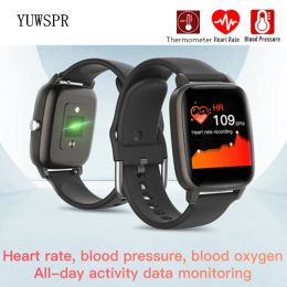 Wristbands Fitness Tracker Smartwatches for Women Body Temperature Heart Rate Blood Pressure Smart Sports Bracelet with ECG PPG SPO2 T98