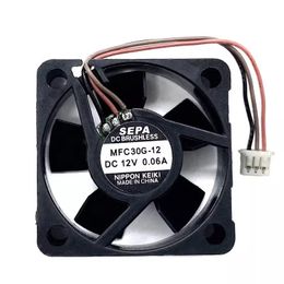 Free shipping applicable to 3010 fan 12V MFC30G-12 micro ultra-thin 3D printer driver SEPA fan 3CM