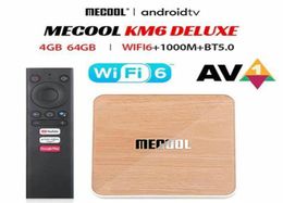 Mecool KM6 Deluxe ATV Box AndroidTV 100 Amlogic S905X4 4GB 64GB 24G5G Wifi 6 Widevine L1 Google Play Prime Video 4K Voice Set T8335409