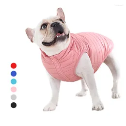Dog Apparel Down Vest Jacket Winter Warm Puppy Waterproof Clothes For Small Medium Dogs Pet Coat Cats Outfits Costume