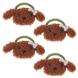 Dog Apparel 4 Pcs Birthday Decoration Girl Party Hairbands Headgear Ties Fabric Pet Headdress Headbands Baby