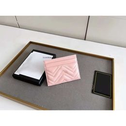 New desinger Wallets Fashion Purse Women Wallets Card Holder Womens Stripes Textured Wallet Short Small with Dust Bag Box High Quality Classic