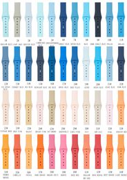 88 color Silicone strap band for Apple watch band Strap 40mm 44mm 42mm 38mm bracelet Rubber watchband for Series 4321 watch9888977