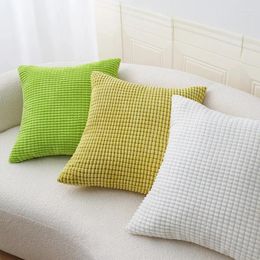 Pillow Soft Corduroy Cover Solid Corn Striped Case 30x50cm/ 45x45cm For Living Room Decoration Kussenhoes Home Decor