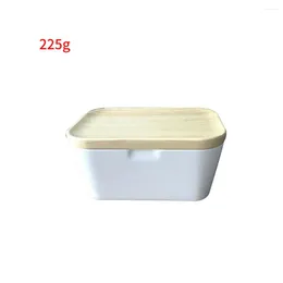 Plates Butter Dish With Lid Porcelain Keeper Covered Container Heat Resistant Kitchen Storage For Countertop