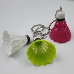 Keychains Keychain Microbe Mini Badminton Unisex Metal Racket Key Ring Purse Bag Backpack Decor Accessories