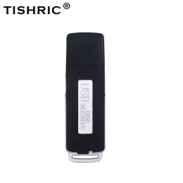 Recorder TISHRIC Black Portable 8GB Mini Digital Voice Recorder Digital Recording Pen USB Disk Recorder Recording Device Sound Recorder