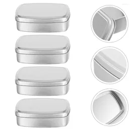 Storage Bottles Square Soap Dish Aluminum Jar Tea Tins DIY Container Cream Containers