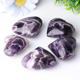 Decorative Figurines Dream Amethyst Heart Shape Crystal Carvings