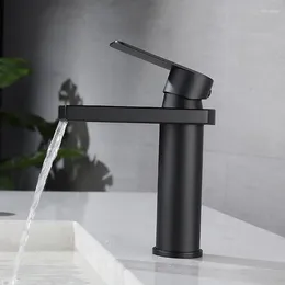 Bathroom Sink Faucets Waterfall Basin Faucet 304 Stainless Steel And Cold Mixed Household Washbasin Table Tap