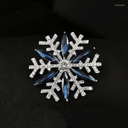 Brooches Fashion Rhinestone Snowflake Women Clothing Coat Jewellery Party Accessories Gifts