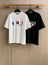 2024 Fashion Famous Brand F Designer T-shirt Casual Men's and Women's Loose T-shirt Women's Letter Printing Short Sleeve Top Selling Luxury Couple T-shirt Size M-3XL