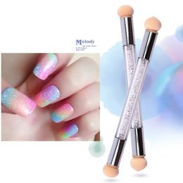 1pcs Nail Art Brush Sponge Brushes For Nails Gradient Bloom UV Gel Polish Manicure Tools Blooming Pen For Nails Arts Tool