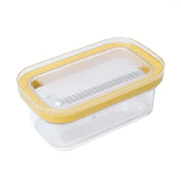 Storage Bottles Butter Box Cheese Container Refrigerated Dish Sealing Silicone Lid Slicing For Easy Cutting