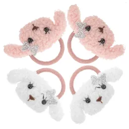 Dog Apparel 4 Pcs Hair Tie Headbands Accessories Small Dogs Birthday Decoration Girl Bathroom Decorations Pet Headdress Party Hairbands